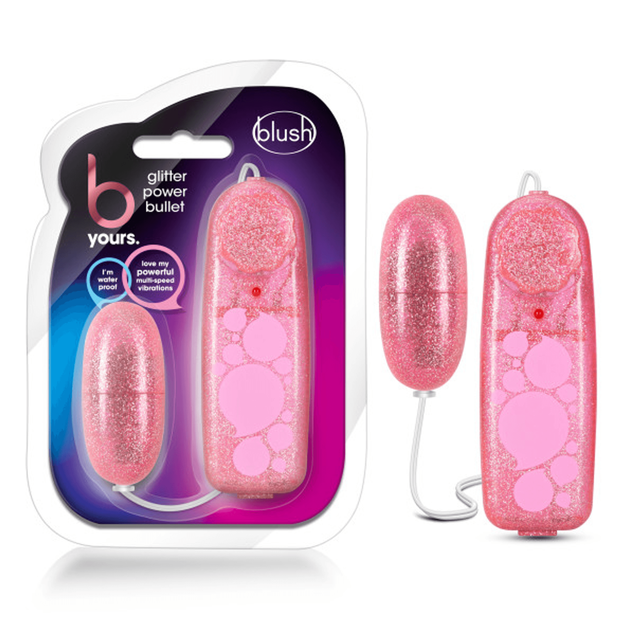 B YOURS GLITTER POWER BULLET PINK