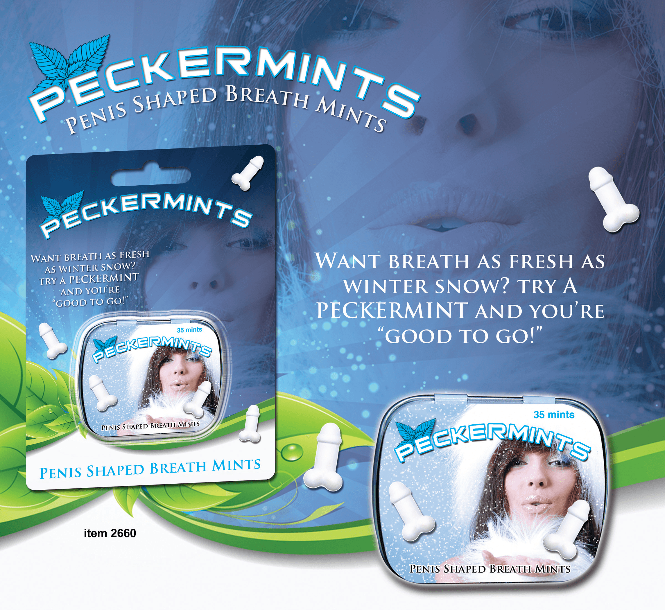 PECKERMINTS IN BLISTER CARD