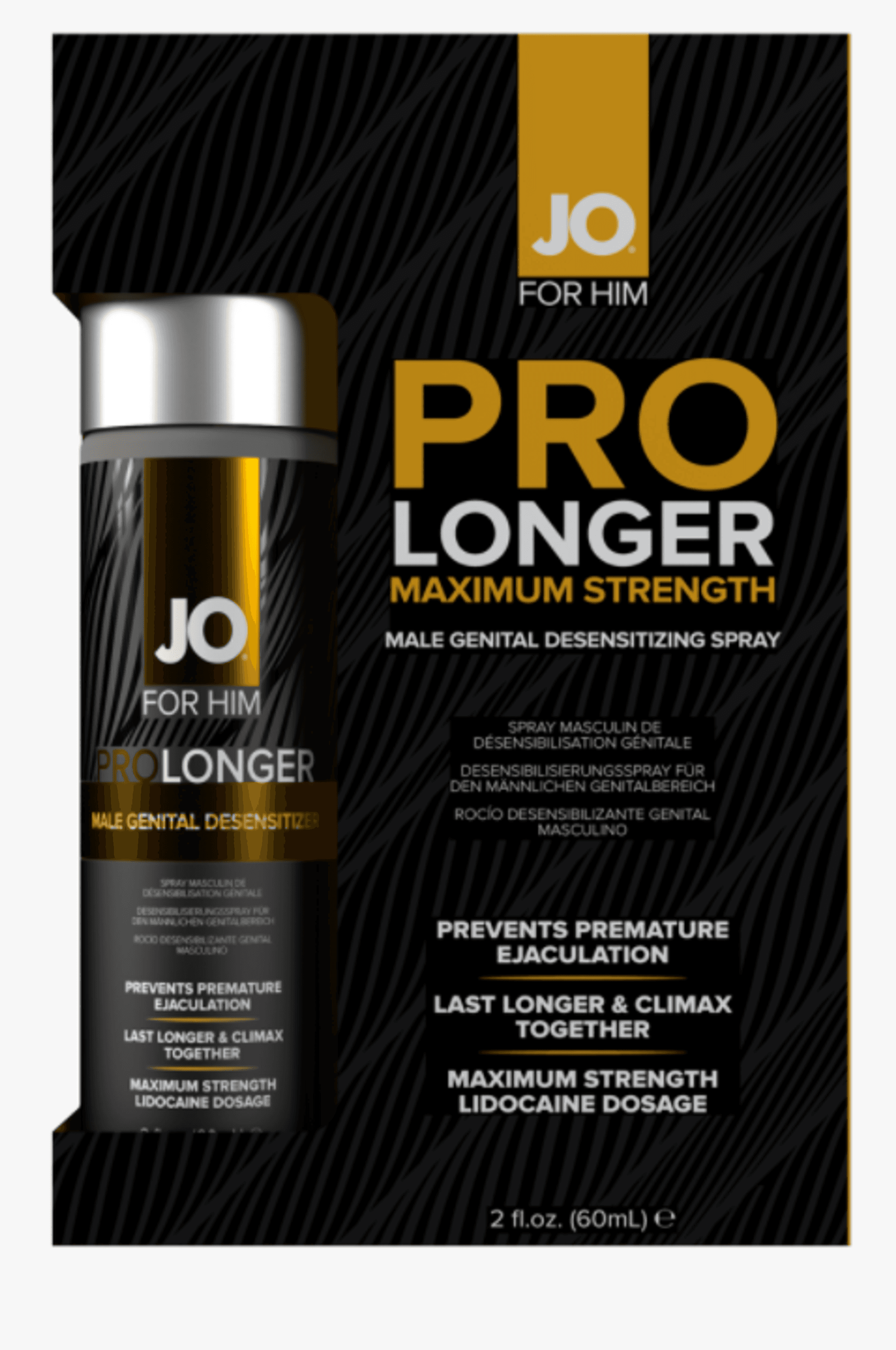 JO PROLONGER SPRAY W/LIDOCAINE MALE GENITAL DESENSITIZER 60ML (Out 10/15)