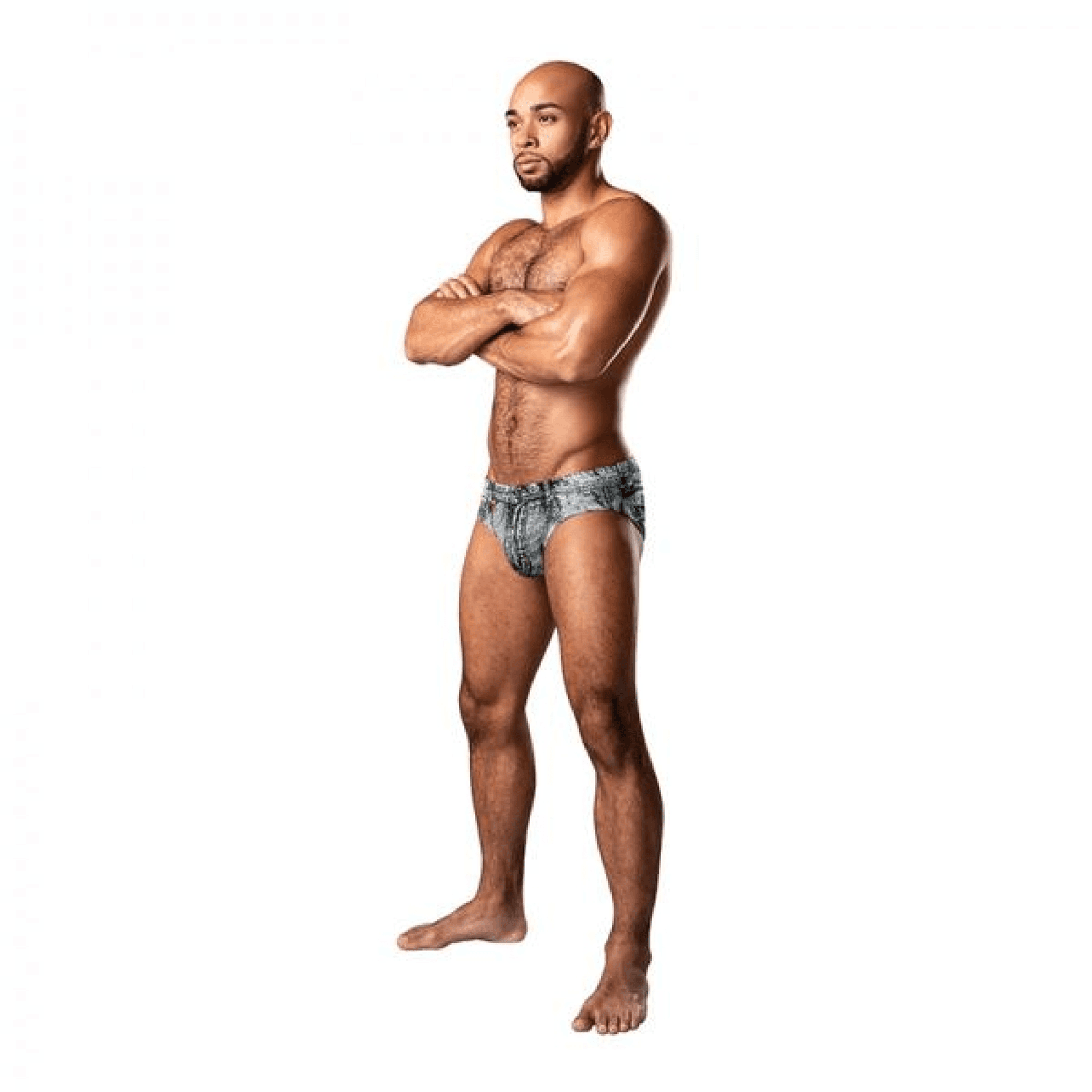 DIRTY DENIM THONG BLUE L/XL