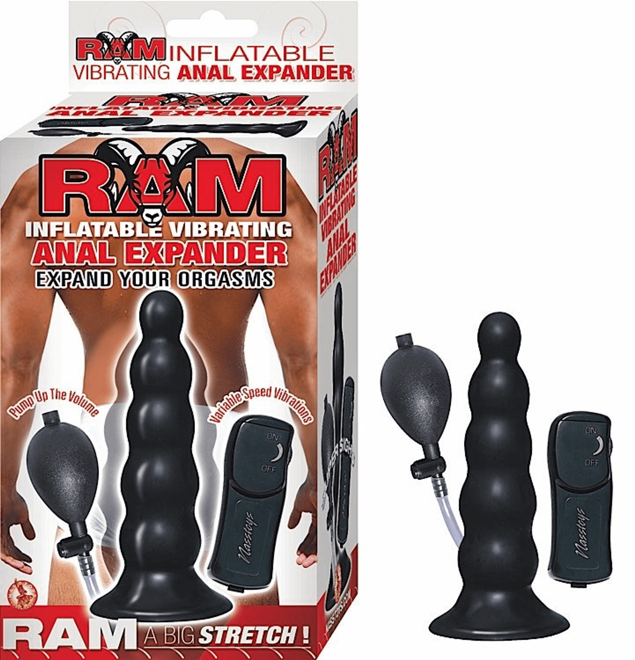 RAM INFLATABLE VIBRATING ANAL EXPANDER