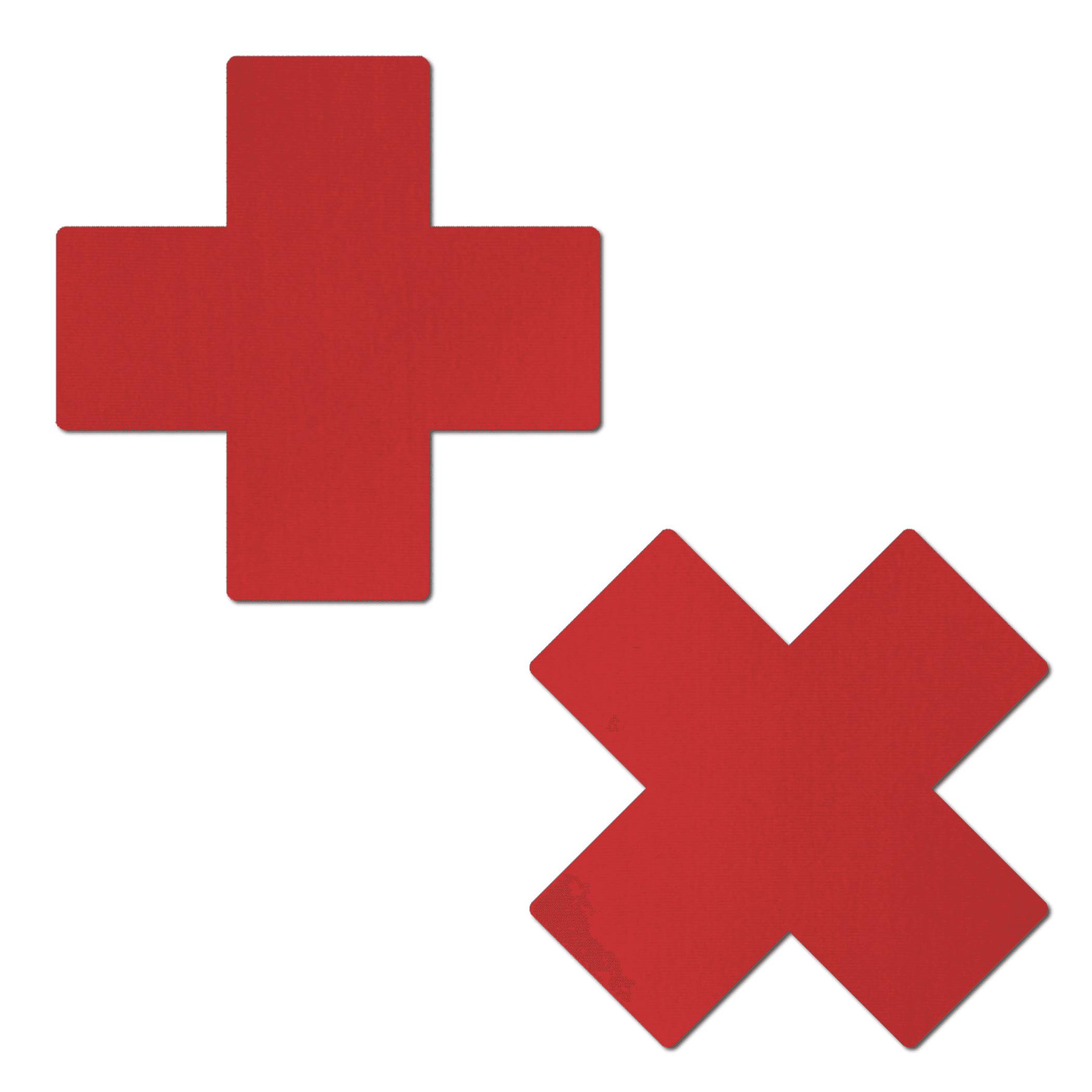 PASTEASE PLUS X FAUX LATEX RED CROSSES