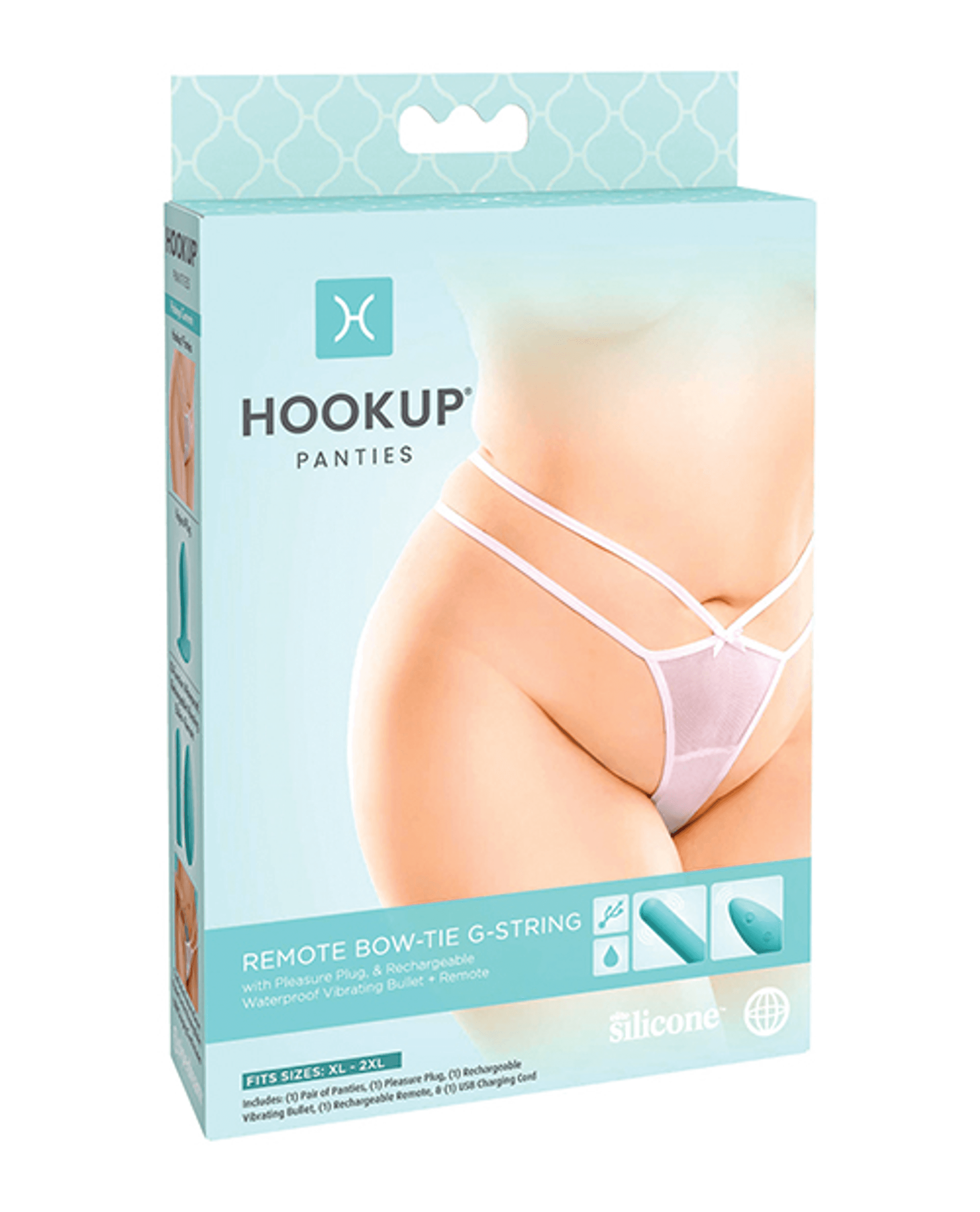 HOOKUP PANTIES BOW TIE G-STRING XL-XXL