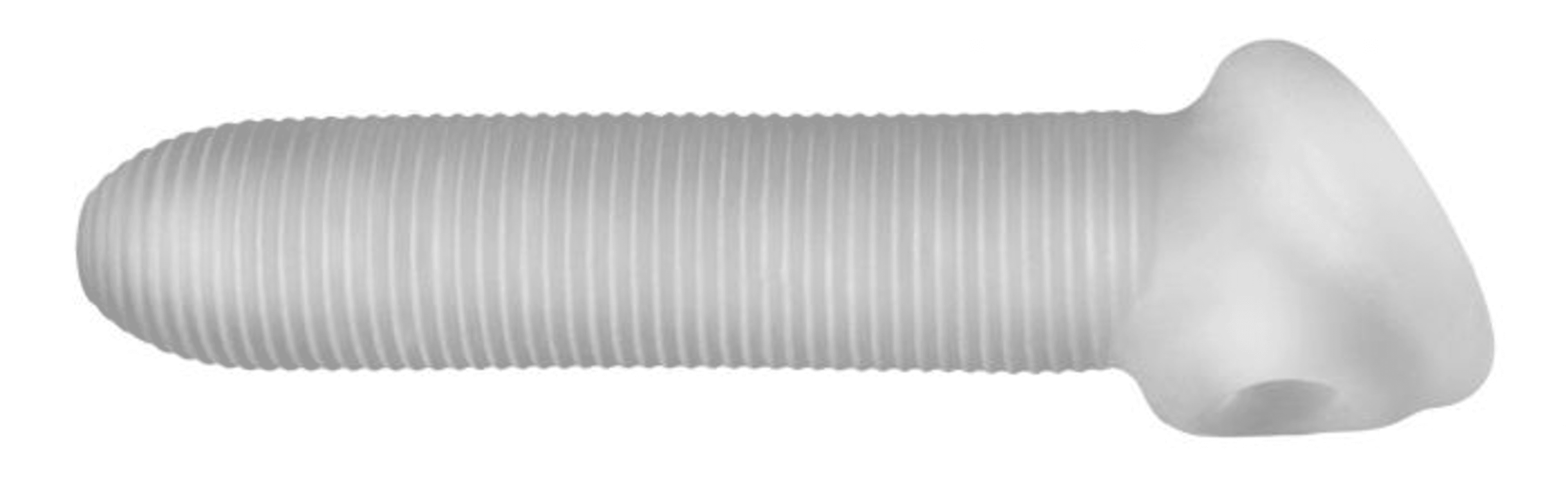 PERFECT FIT FAT BOY MICRO RIBBED SHEATH 7.5IN CLEAR
