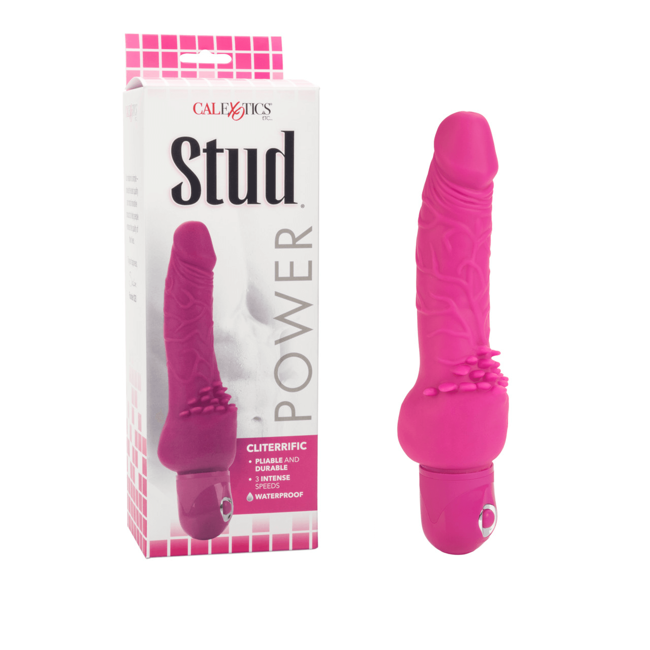 POWER STUD CLITTERIFIC PINK