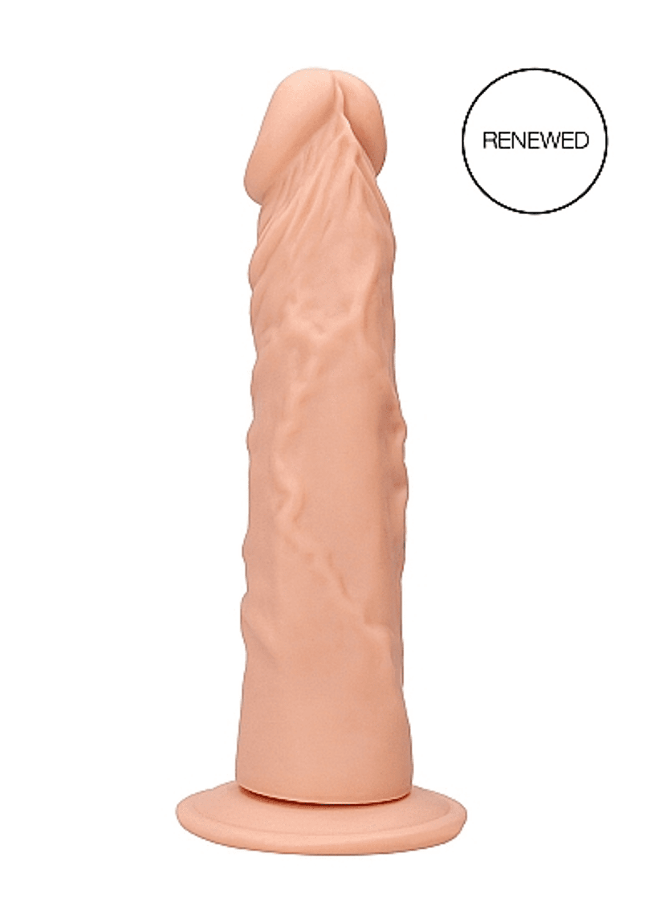 REALROCK 9IN DONG FLESH W/O TESTICLES