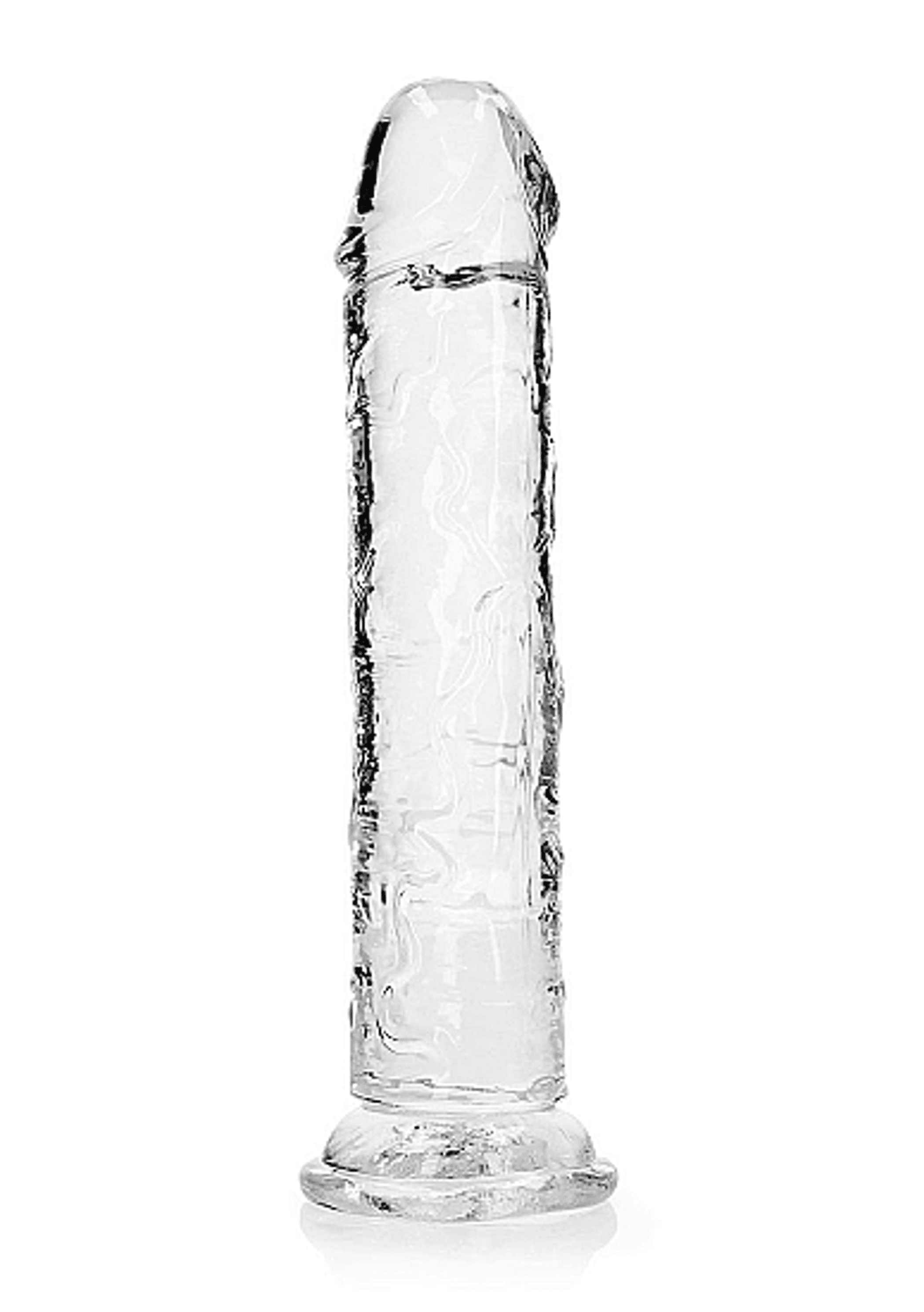 REALROCK STRAIGHT REALISTIC 9 IN DILDO TRANSPARENT