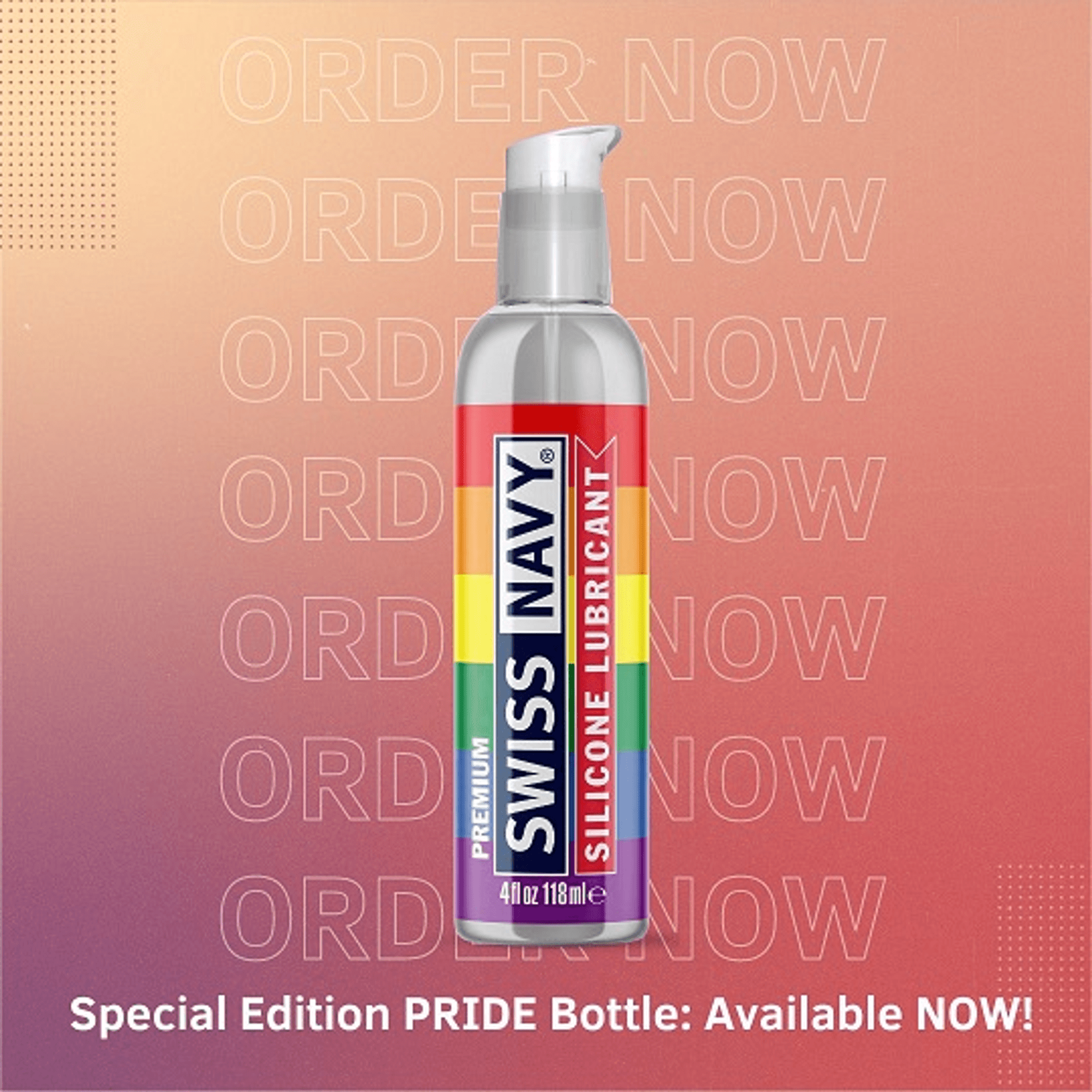 SWISS NAVY PRIDE LUBE SILICONE 4OZ