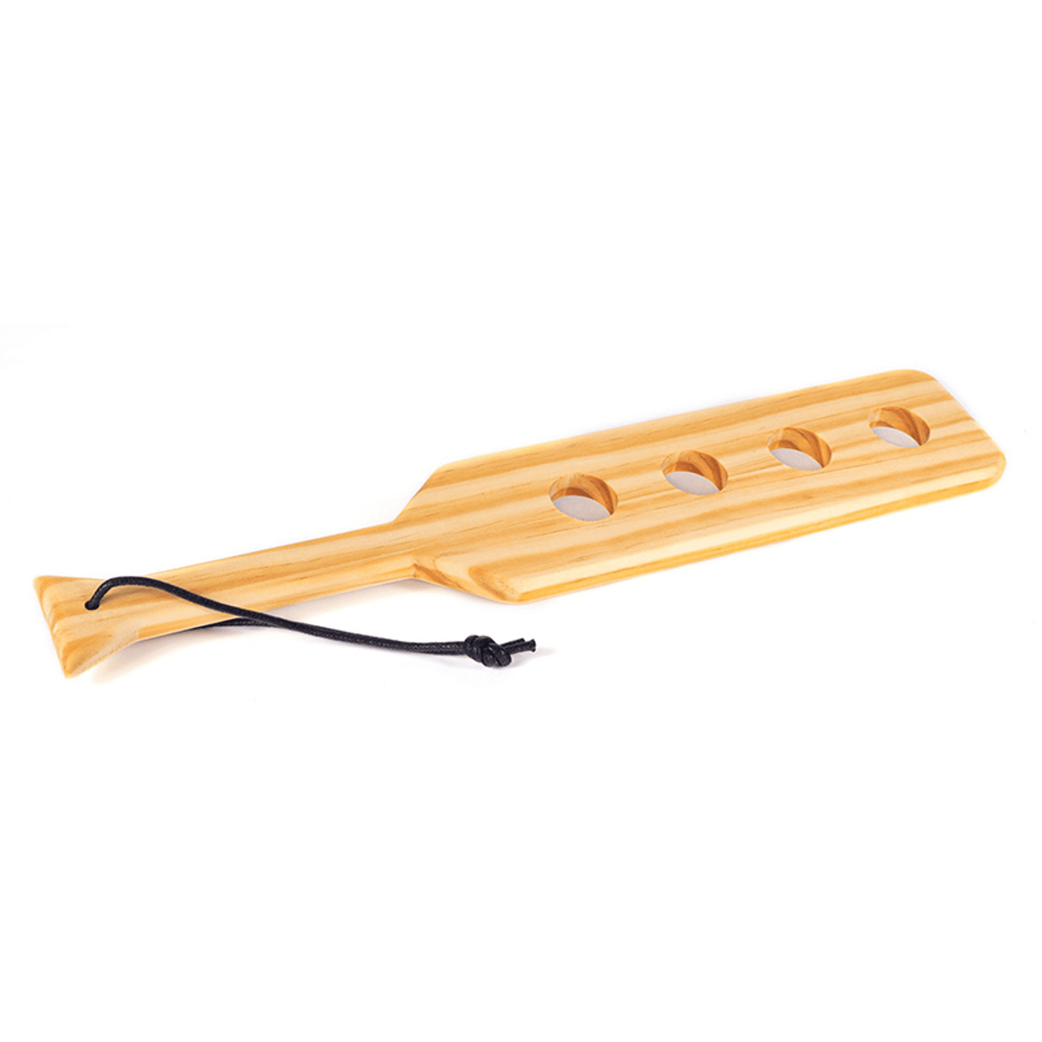 WOOD PADDLE 38CM W/ 4 HOLES HEARTS