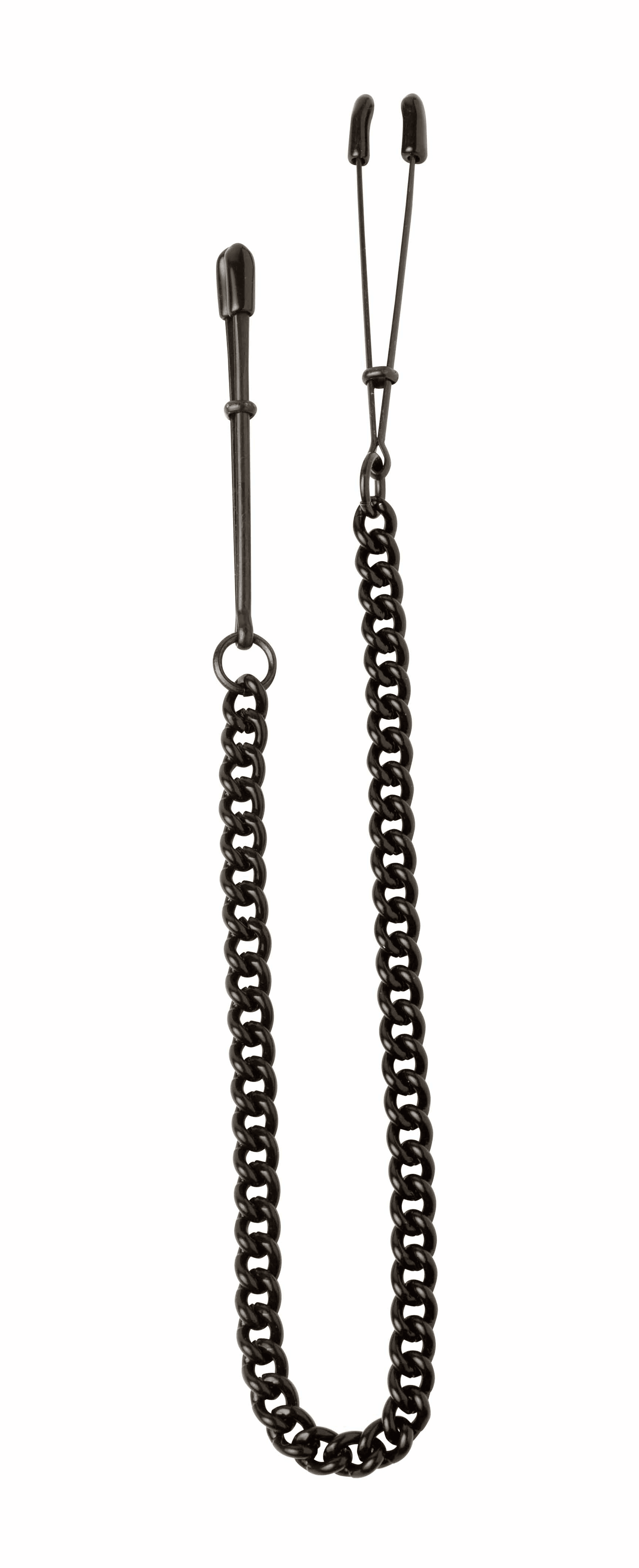 BLACK TWEEZER CLAMP W/LINK CHAIN