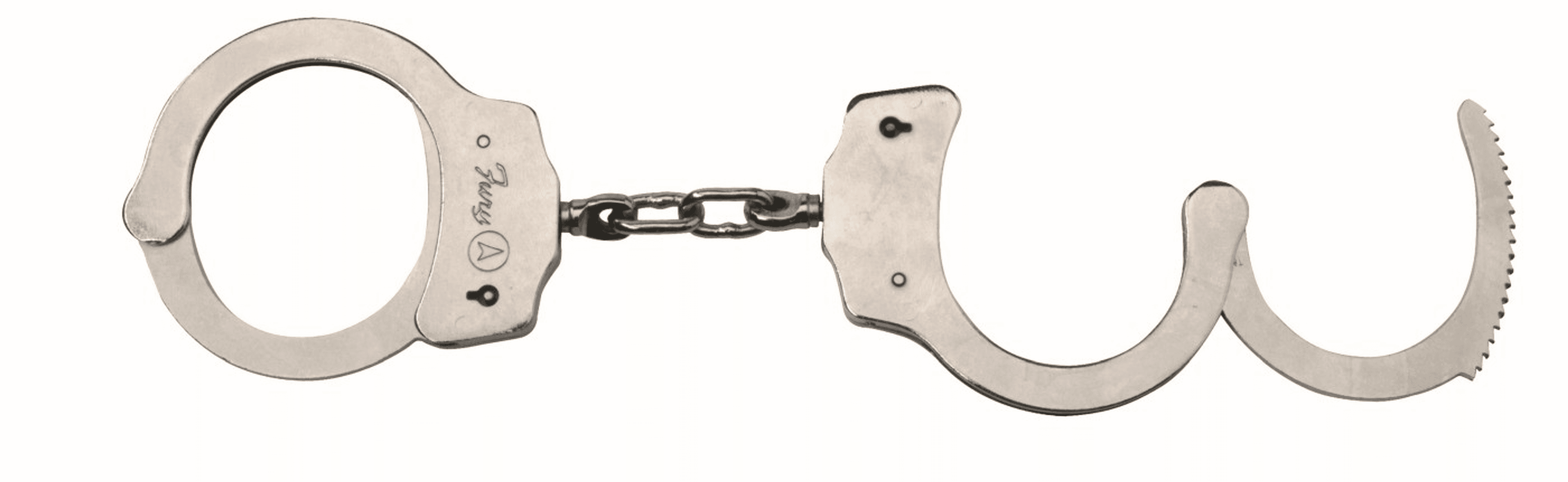NICKEL DUAL LOCKING HANDCUFFS