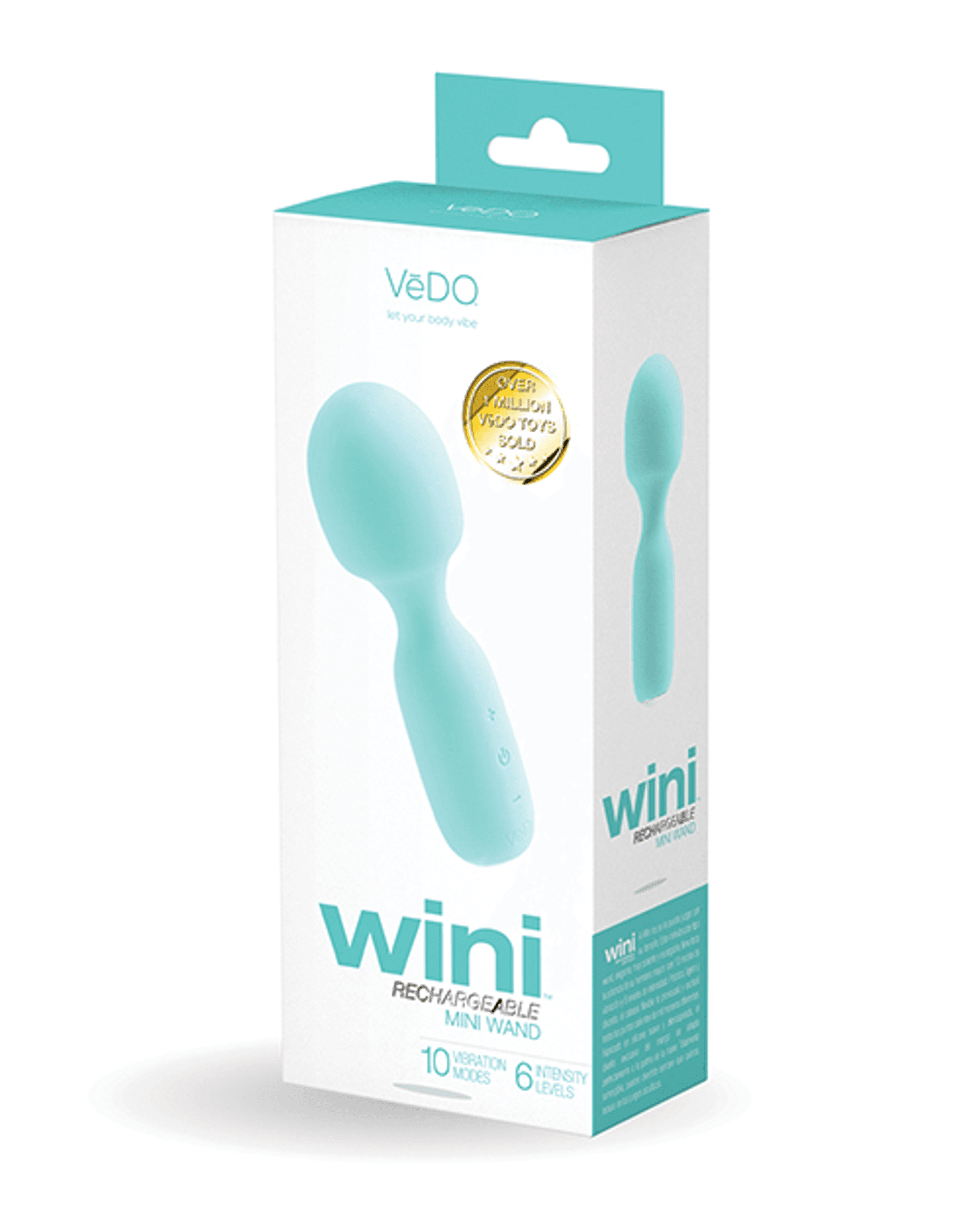 VEDO WINI RECHARGEABLE MINI WAND TURQUOISE