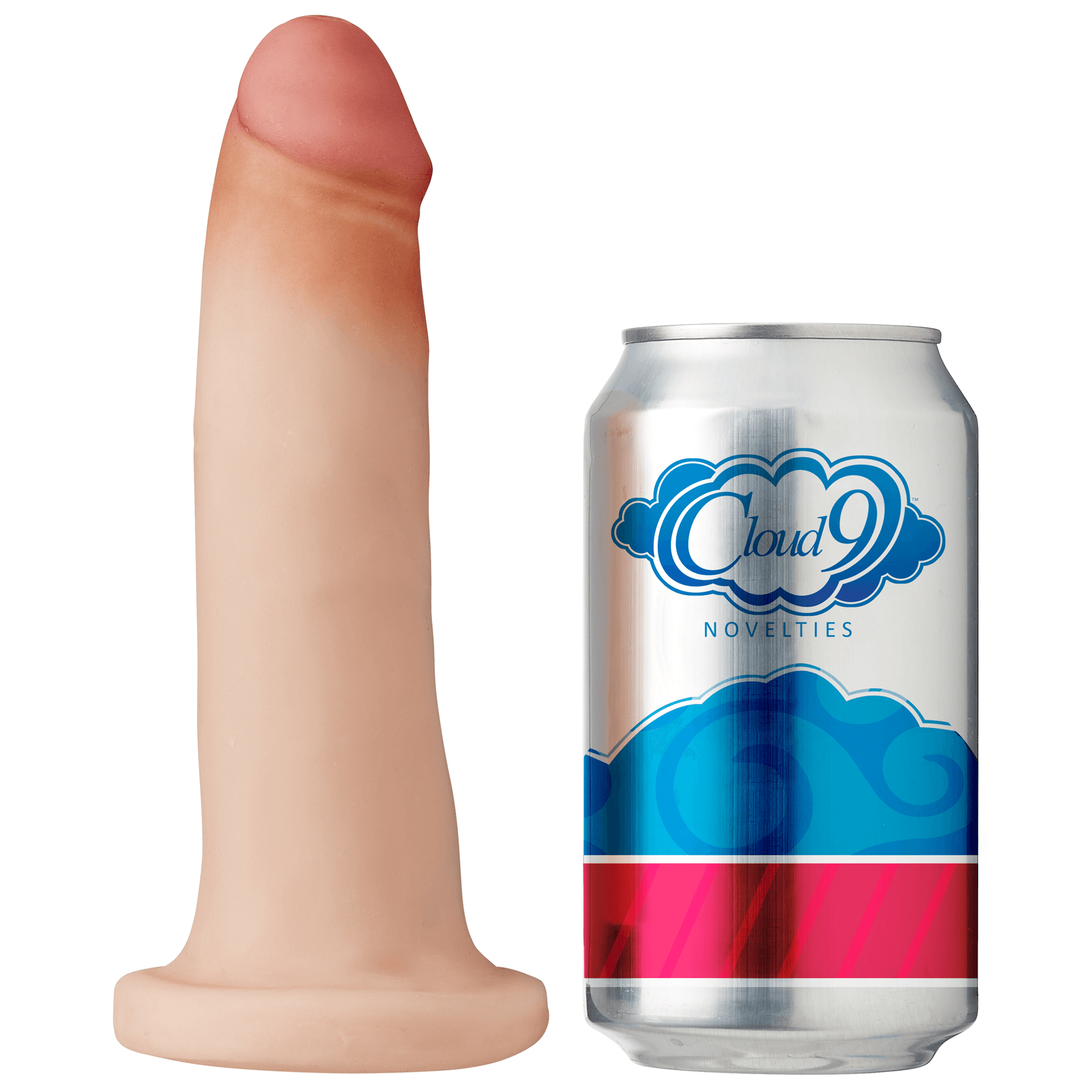 CLOUD 9 DUAL DENSITY DILDO TOUCH 7IN W/ NO BALLS LIGHT