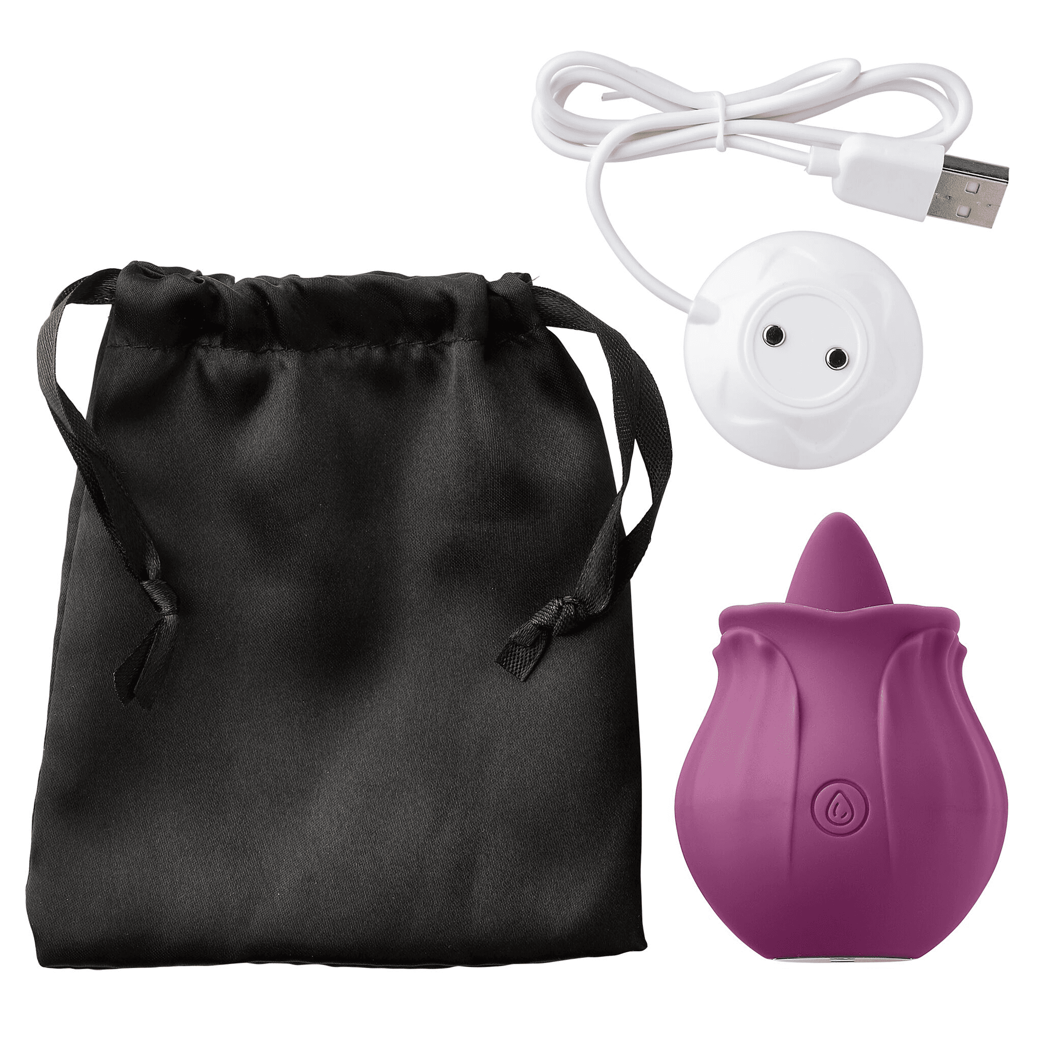 CLOUD 9 HEALTH & WELLNESS FLUTTER ORAL TONGUE STIMULATOR PLUM