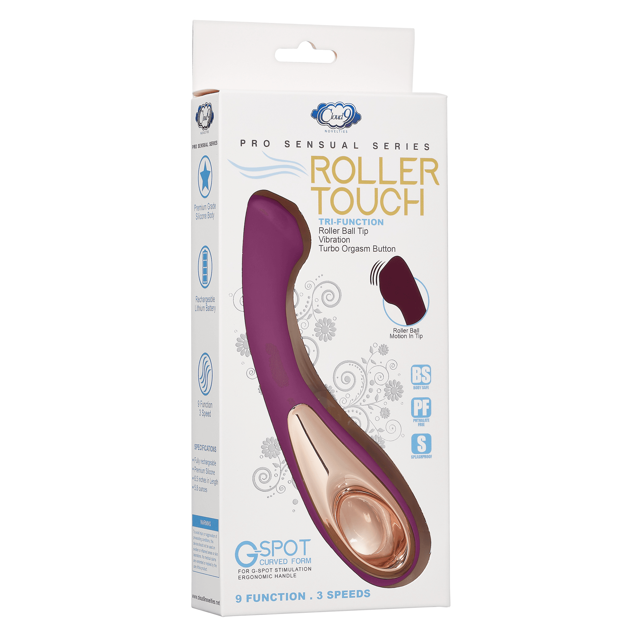 CLOUD 9 PRO SENSUAL ROLLER BALL G TURBO PLUM