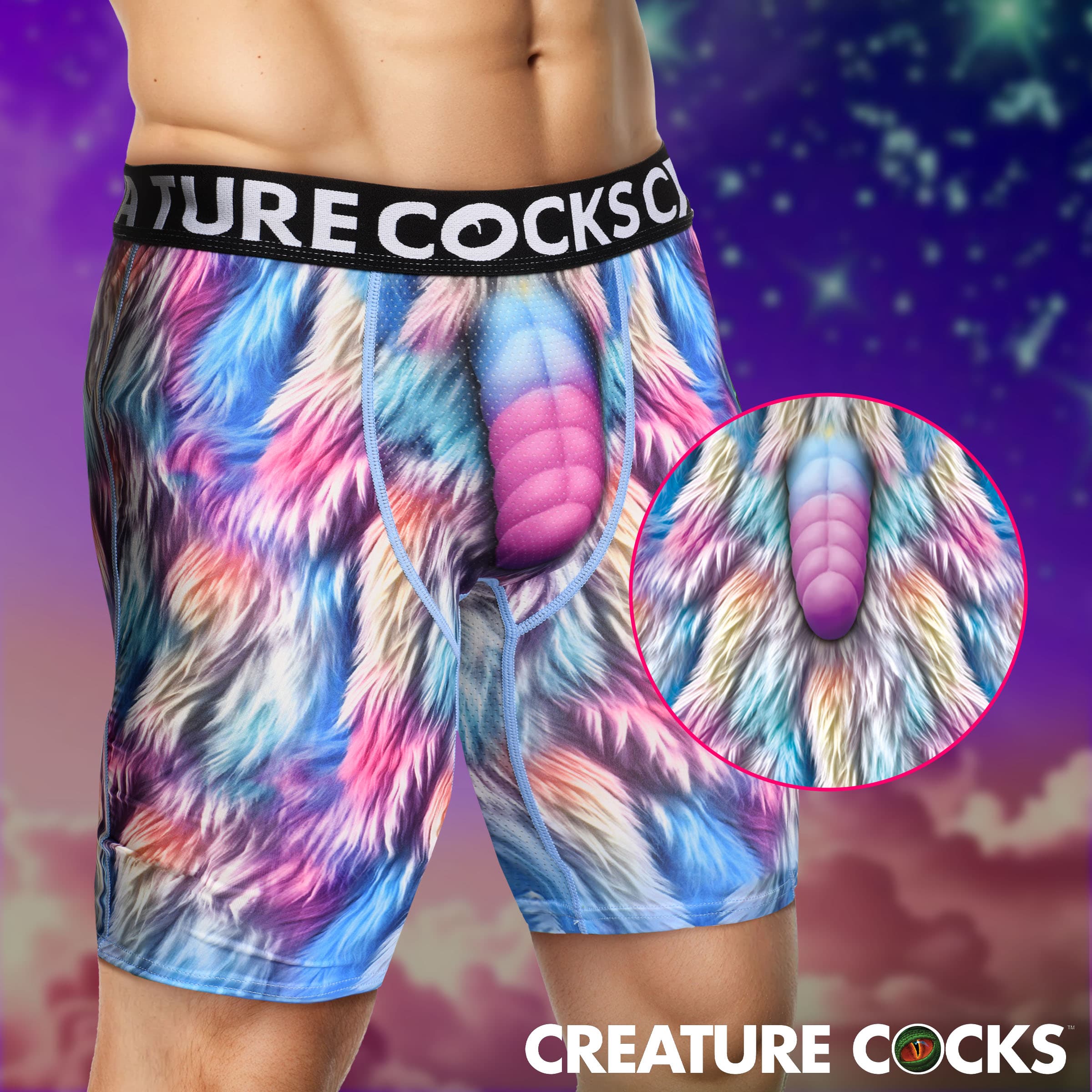 Creature Wear Mystique Unicorn Boxer Shorts - Medium