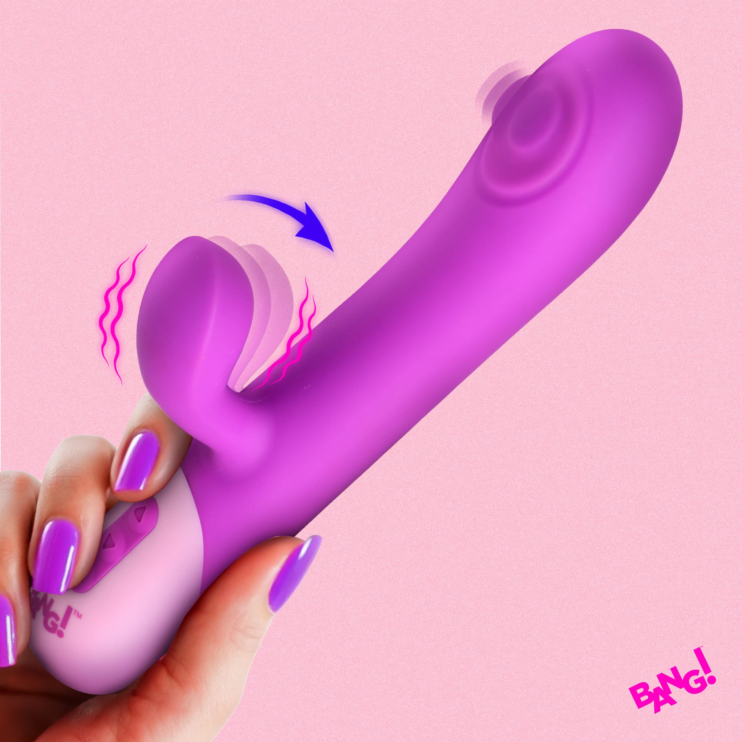 Clit Tapping Pulsing Rabbit - Purple
