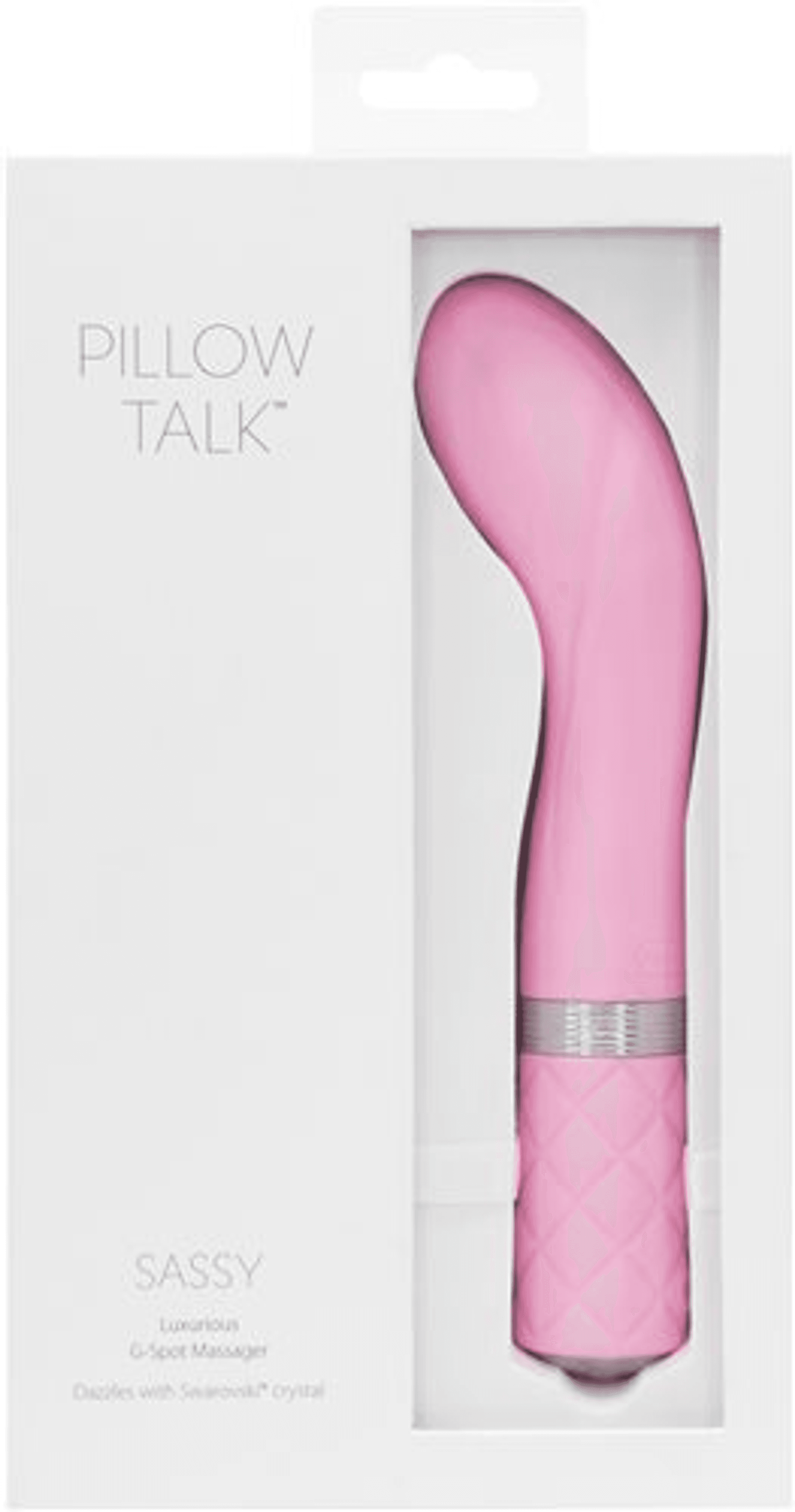 PILLOW TALK SASSY G SPOT VIBE W/SWAROVSKI CRYSTAL PINK