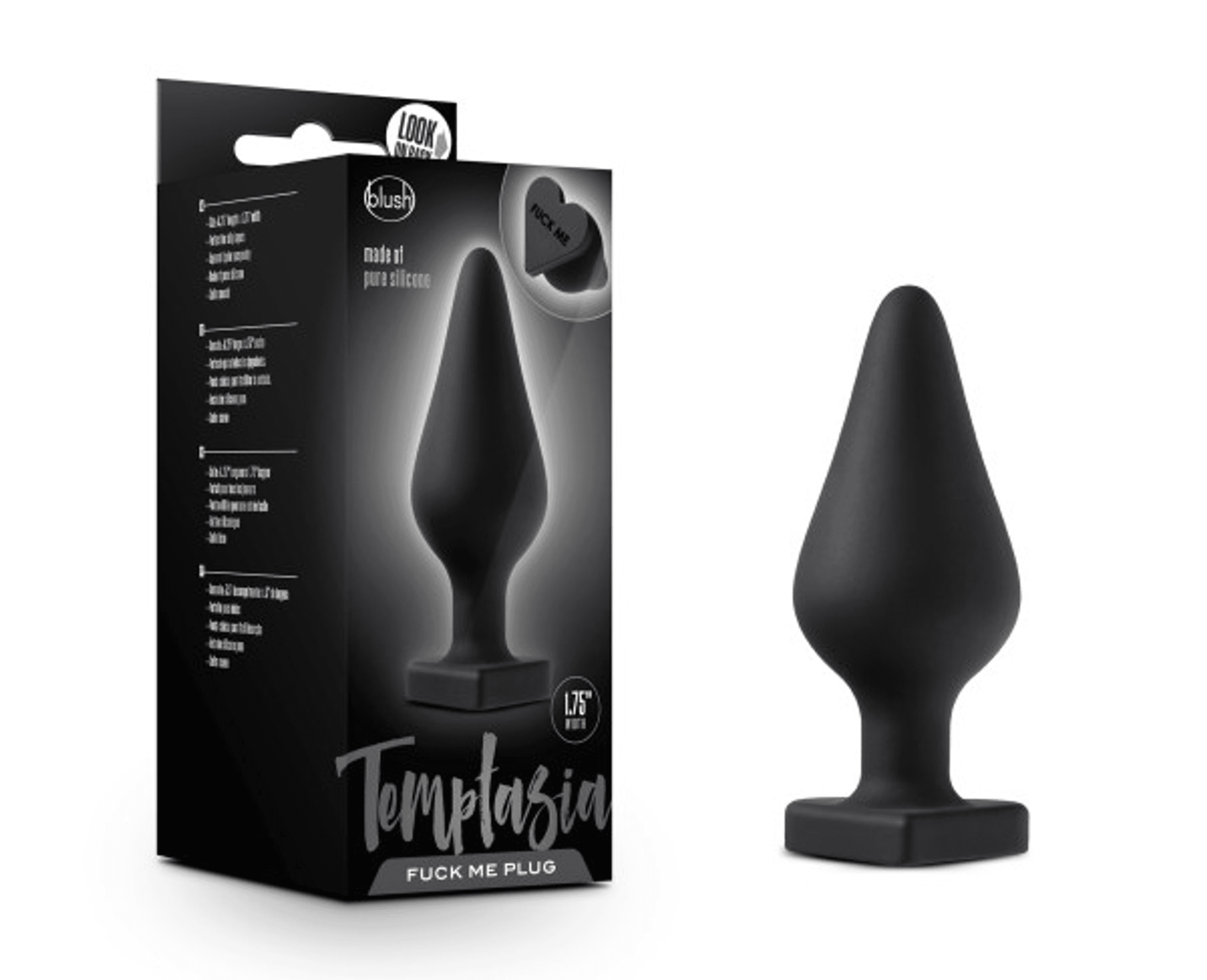 TEMPTASIA FUCK ME BUTT PLUG BLACK