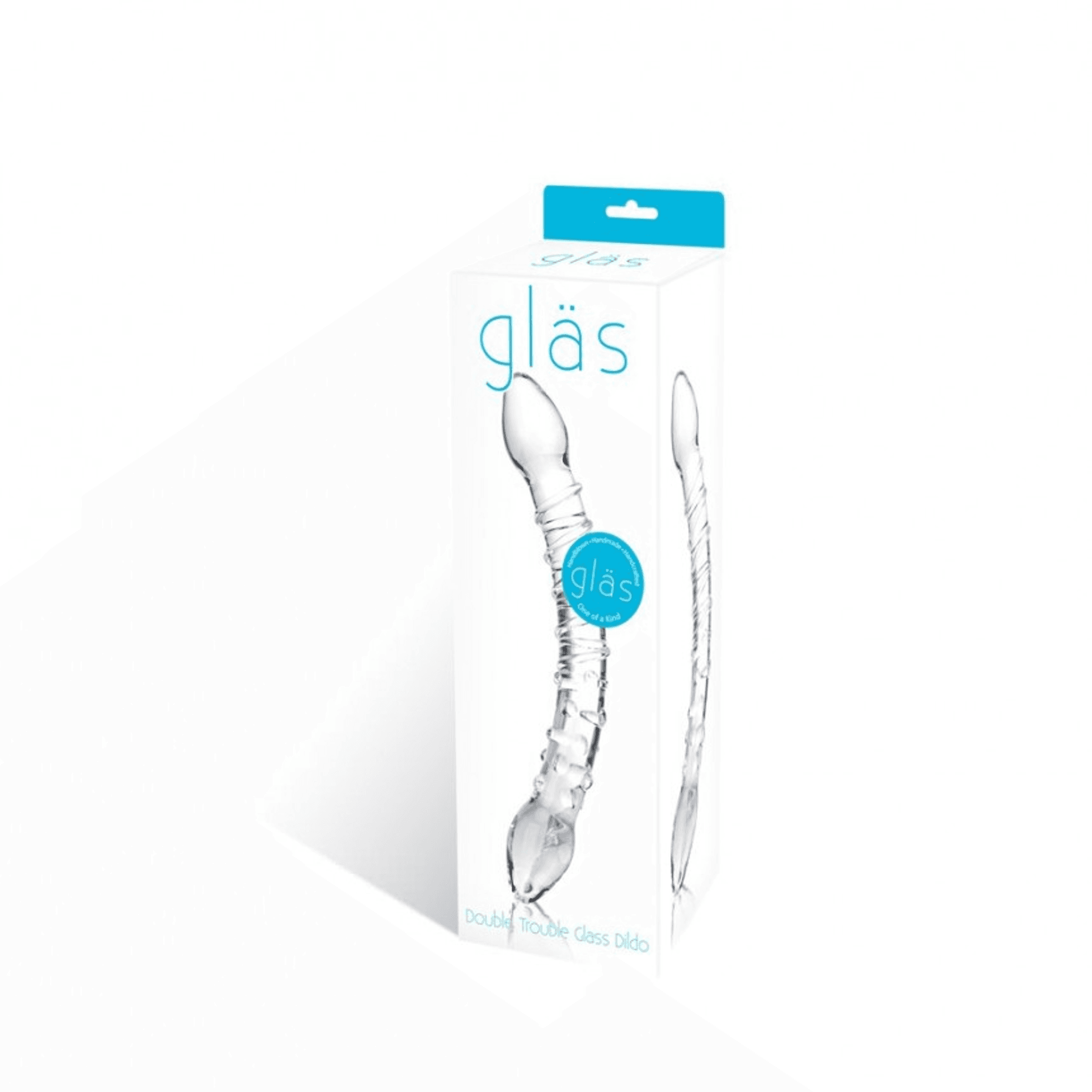 GLAS DOUBLE TROUBLE GLASS DILDO