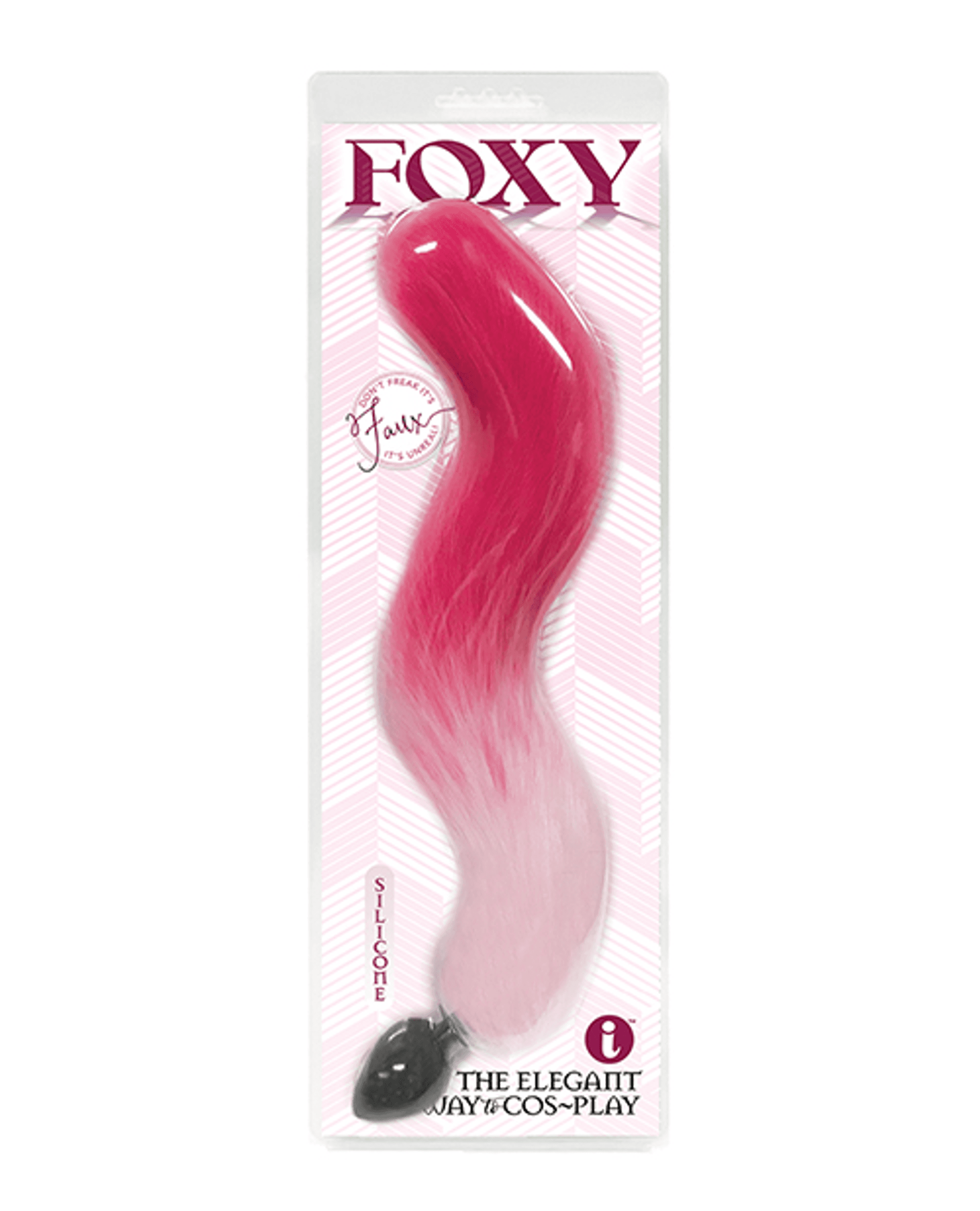 FOXY TAIL SILICONE BUTT PLUG PINK