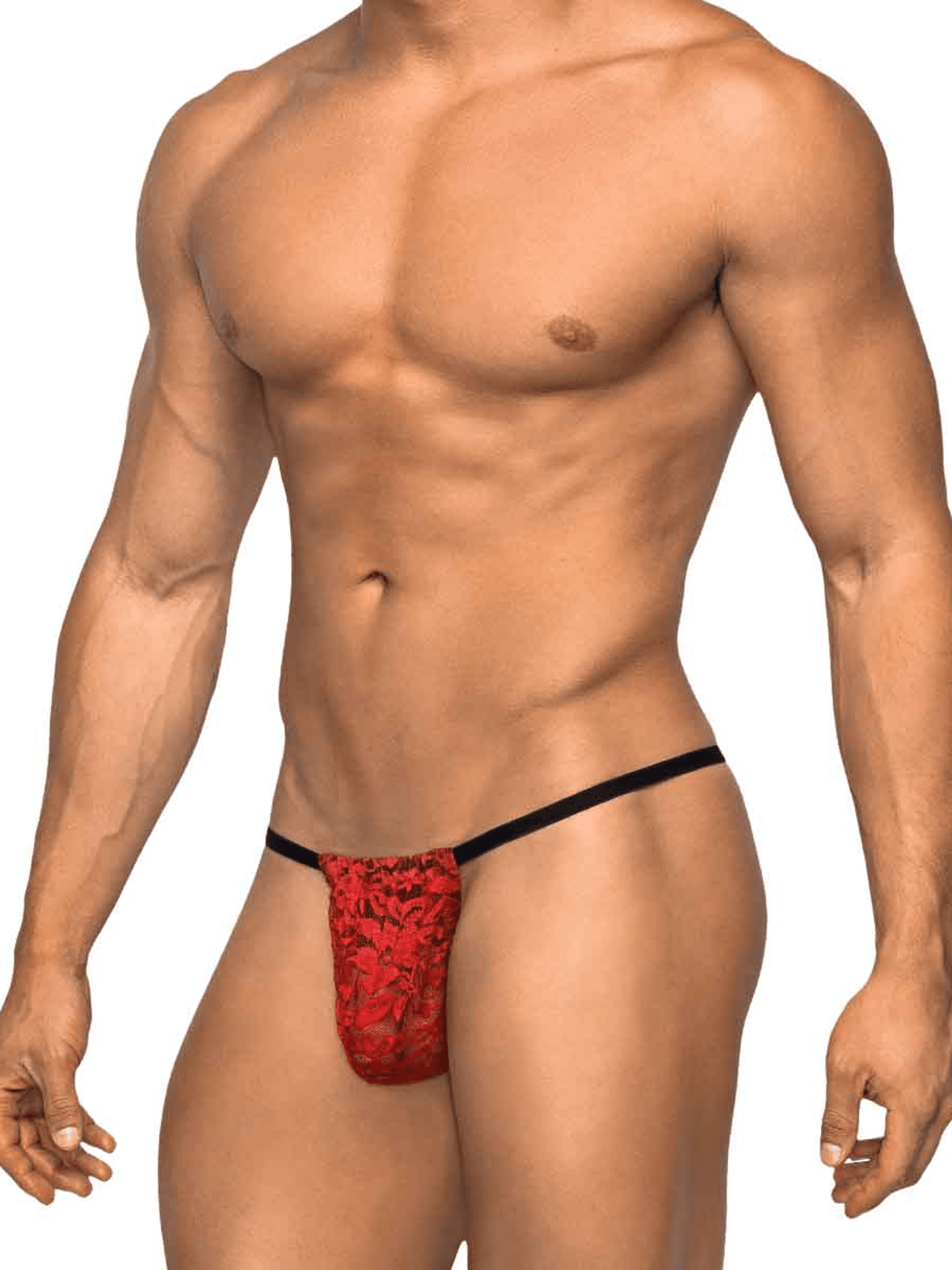 POSING STRAP STRETCH LACE RED O/S