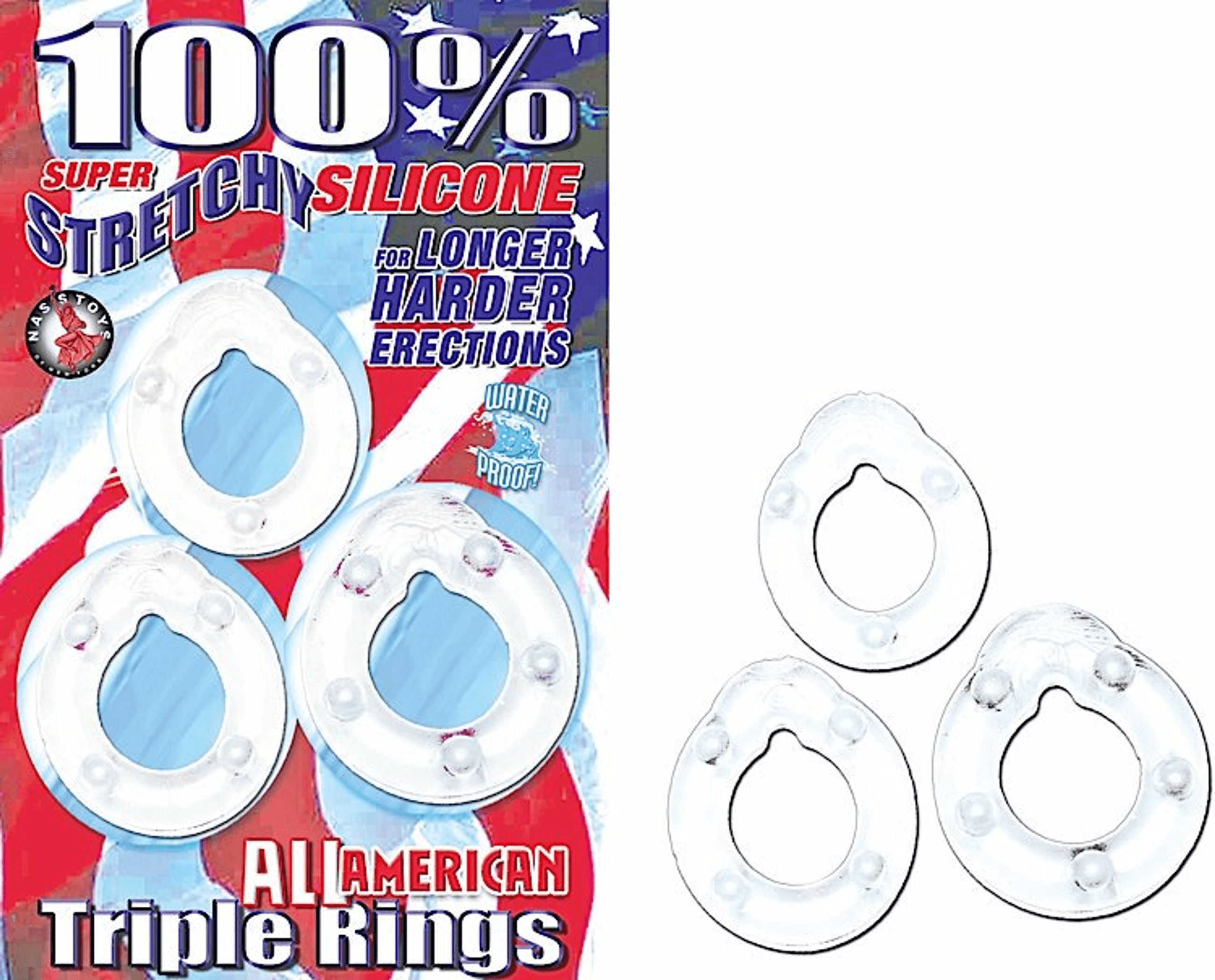 ALL AMERICAN TRIPLE RINGS CLEAR