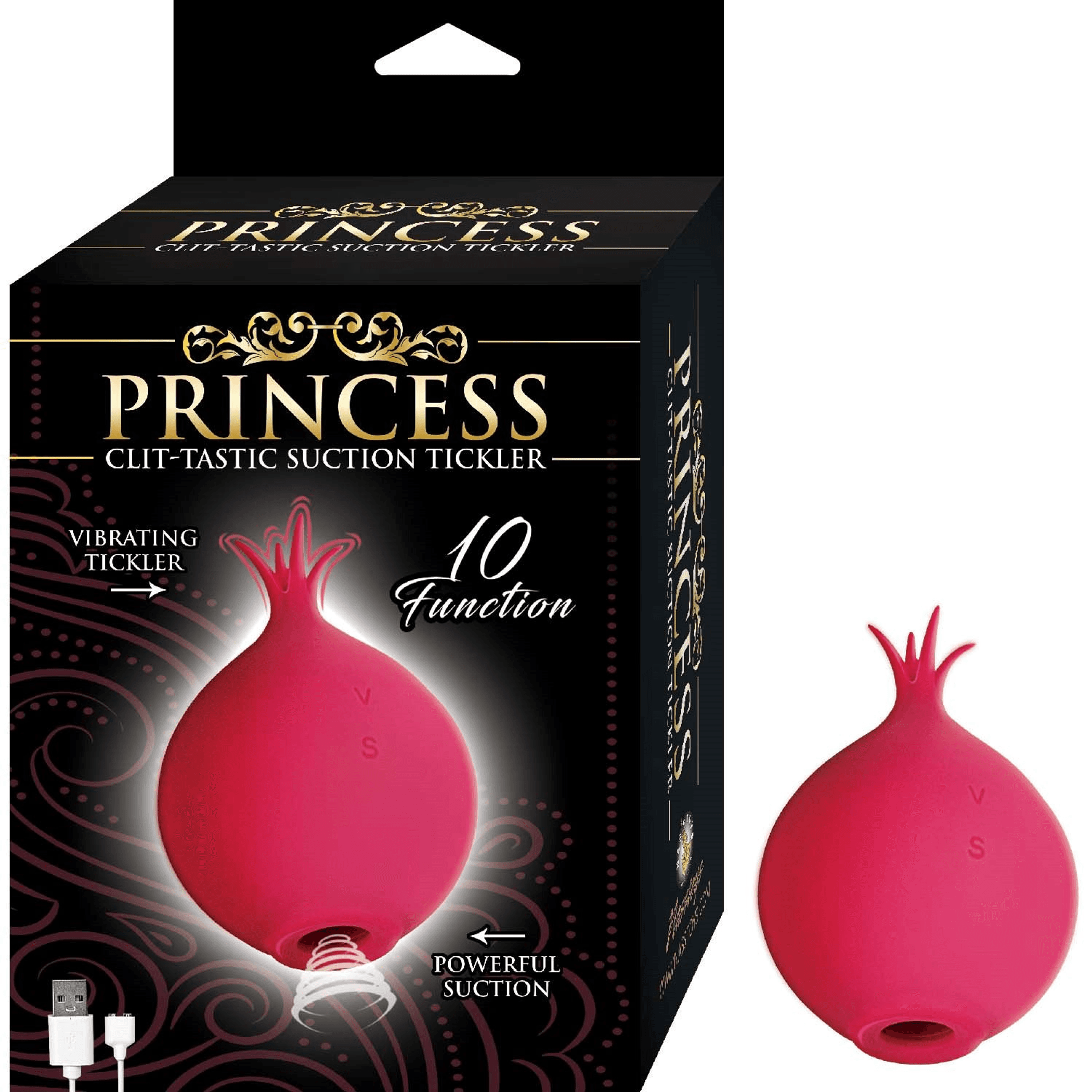 PRINCESS CLIT-TASTIC SUCTION TICKLER RED